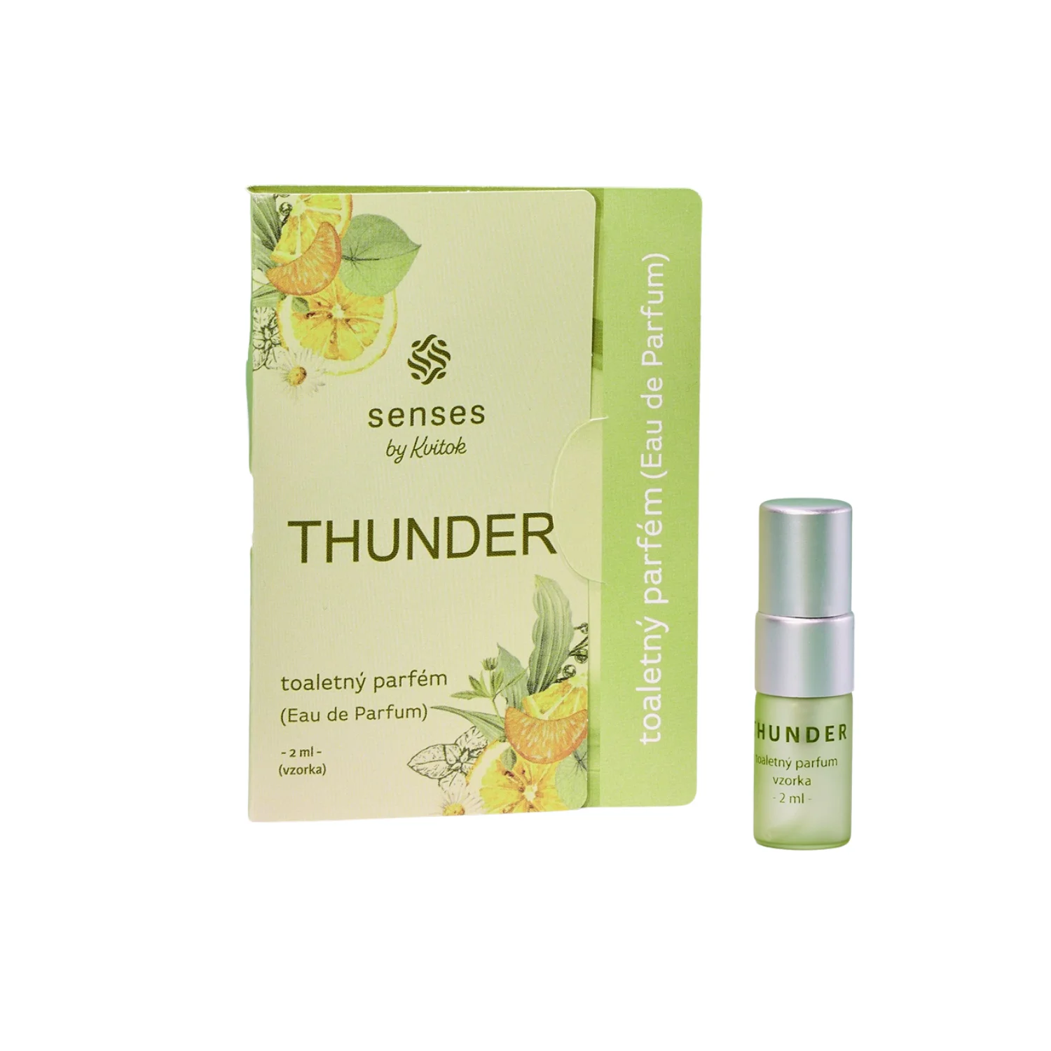 Kvitok Senses Toaletný parfém Thunder - vzorka (2 ml) - sviežo korenistá vôňa