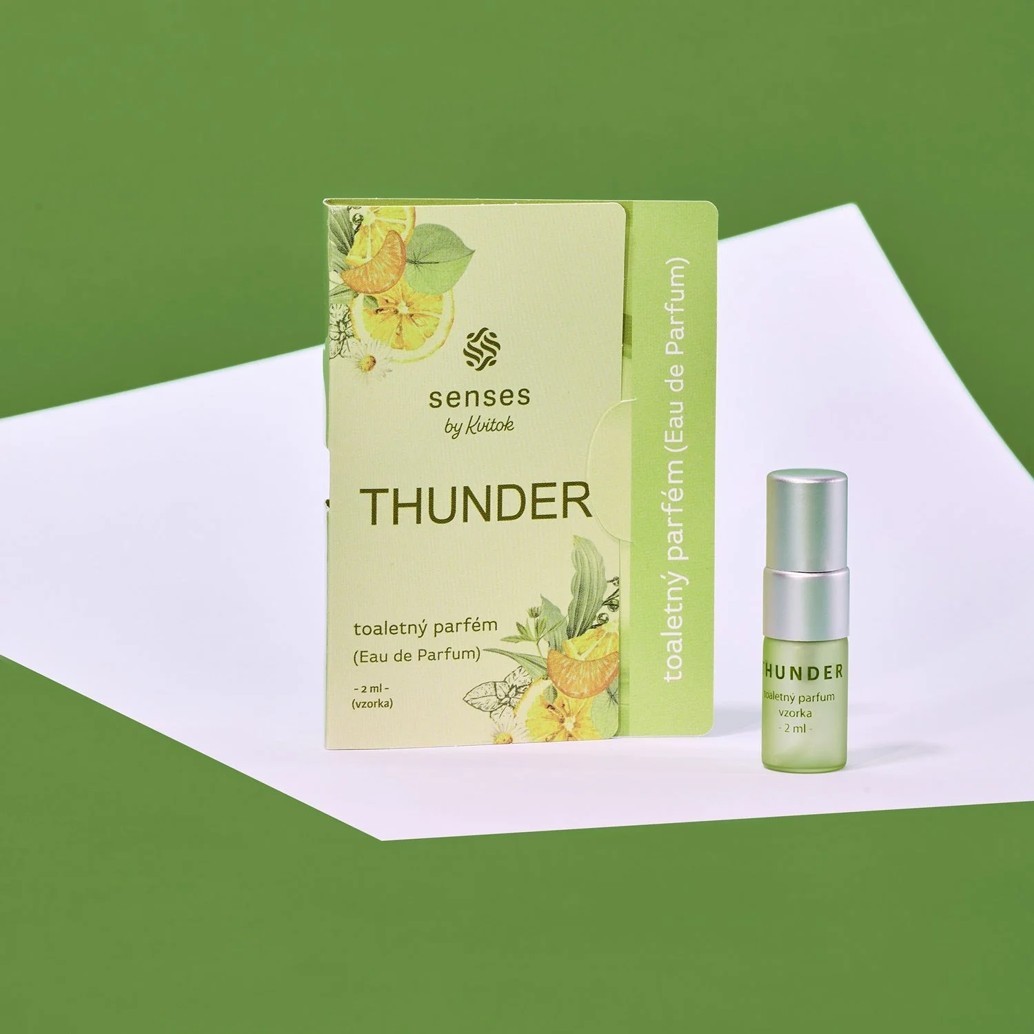 Kvitok Senses Toaletný parfém Thunder - vzorka (2 ml) - sviežo korenistá vôňa