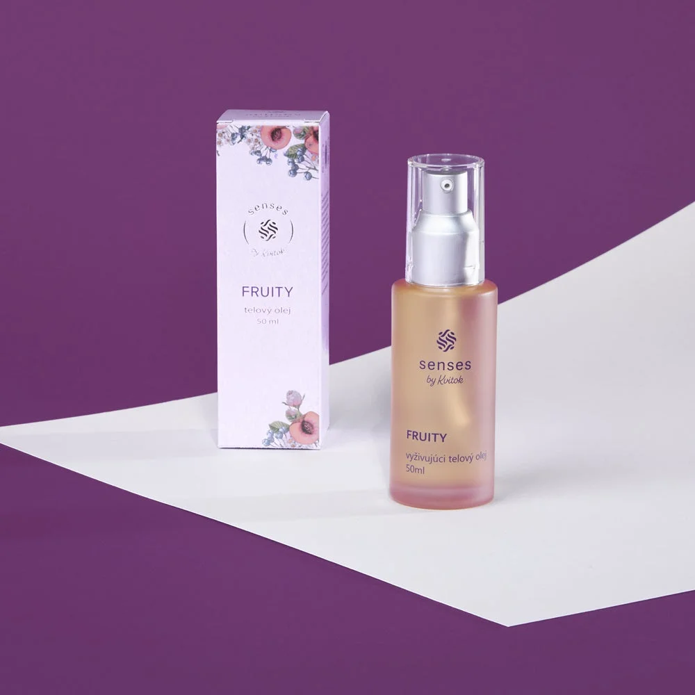 Kvitok Senses Vyživujúci telový olej Fruity (50 ml) - s vôňou malín, ríbezlí a vanilky