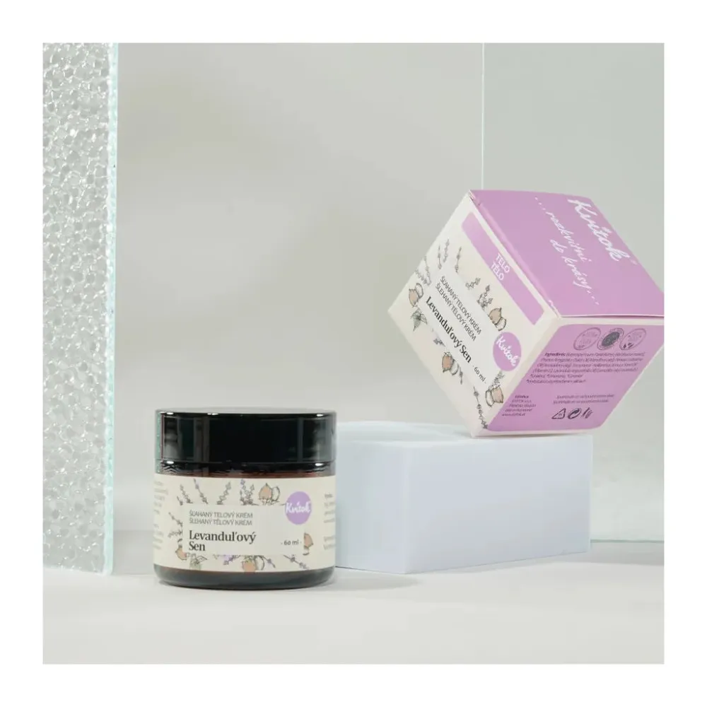 Kvitok Šľahačkový telový krém Levanduľový sen (60 ml) - balzam pre telo a dušu