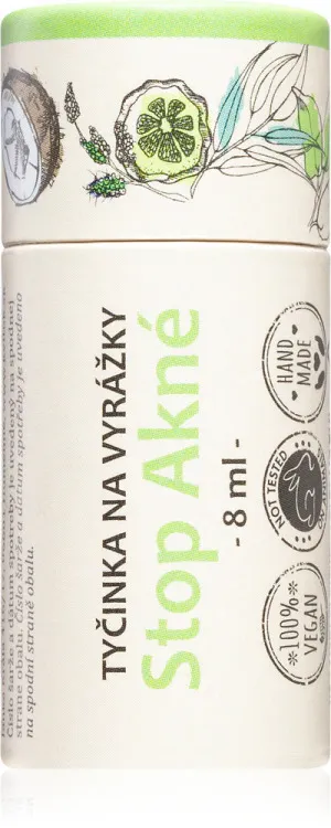 Kvitok SOS Zinková tyčinka na pupienky a opary (8 ml) - s oxidom zinočnatým