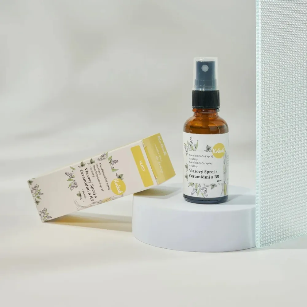 Kvitok Sprej na rozčesávanie a ochranu vlasov (30 ml) - s ceramidmi a provitamínom b5