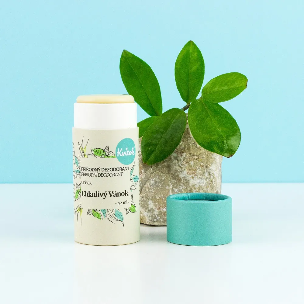 Kvitok Tuhý dezodorant Cool Breeze (42 ml) - účinný až 24 hodín