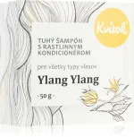 Kvitok Tuhý šampón s kondicionérom pre svetlé vlasy Ylang Ylang XXL (50 g) - krásne pení