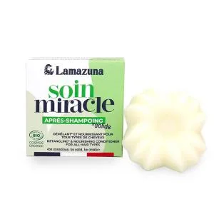 Lamazuna Tuhý kondicionér pre všetky typy vlasov BIO - citrón a bazalka (75 g) - vyživuje a uľahčuje rozčesávanie