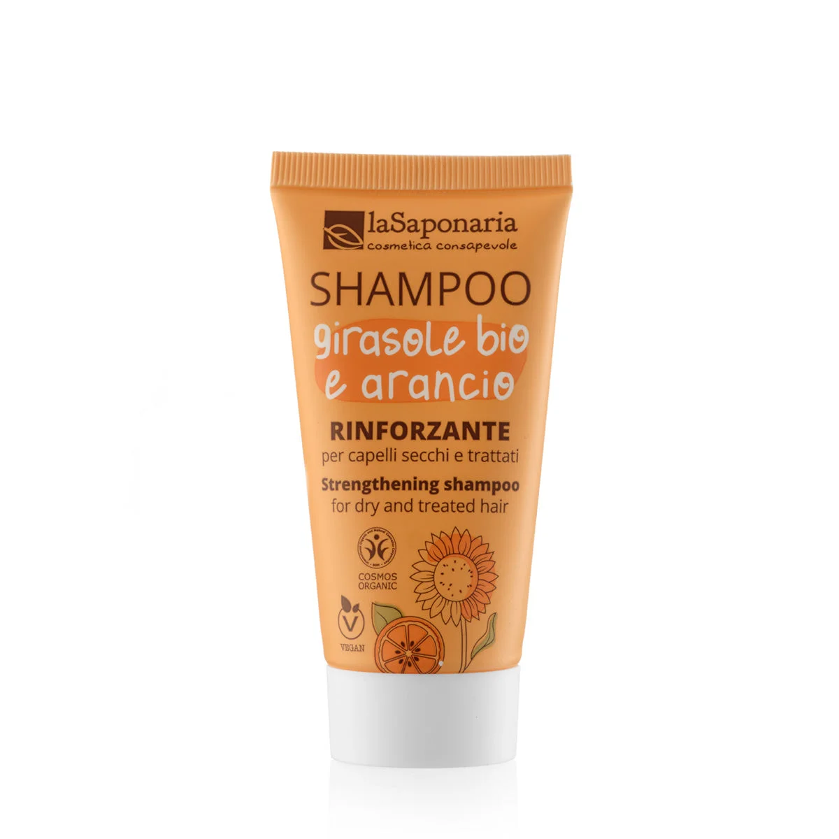 laSaponaria Šampón so slnečnicou a sladkým pomarančom BIO 30 ml