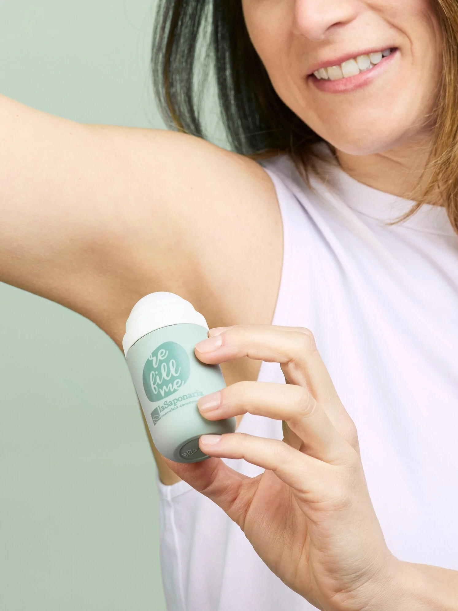 laSaponaria Aplikátor na roll-on dezodorant - znovu plniteľný - udržateľné riešenie
