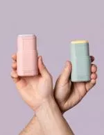 laSaponaria Tuhý dezodorantový aplikátor - plniteľný Biely - v elegantných farbách