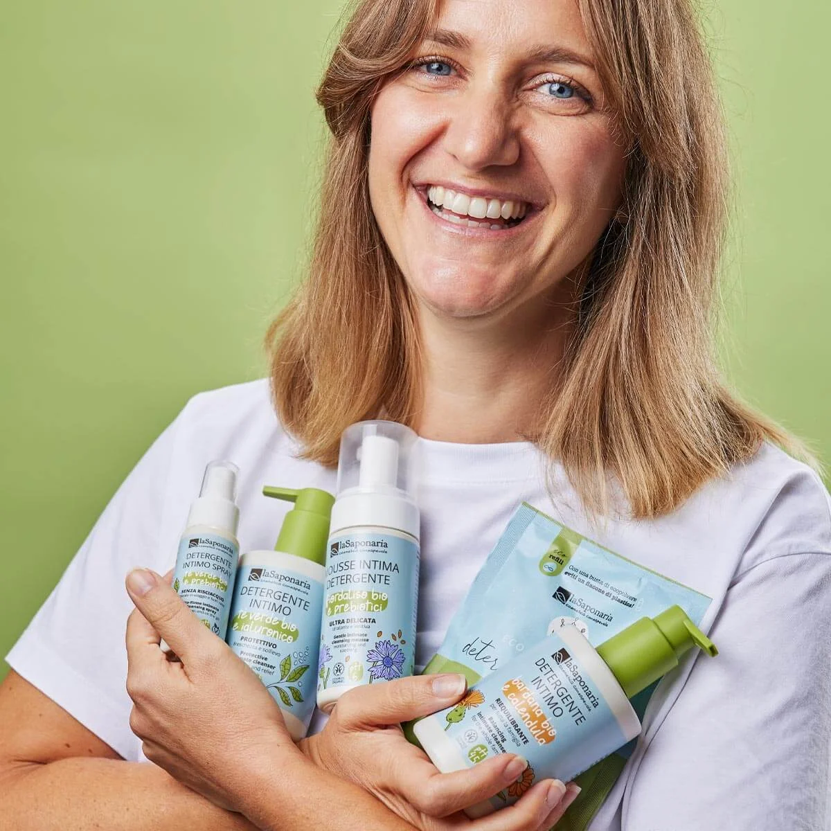 laSaponaria Intímna umývacia pena s nevädzou & prebiotikami BIO (100 ml) - vhodná pre deti aj obdobie menopauzy