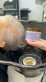 laSaponaria Maska No yellow na sivé vlasy s amlou a čučoriedkou (200 ml) - neutralizuje žlté podtóny
