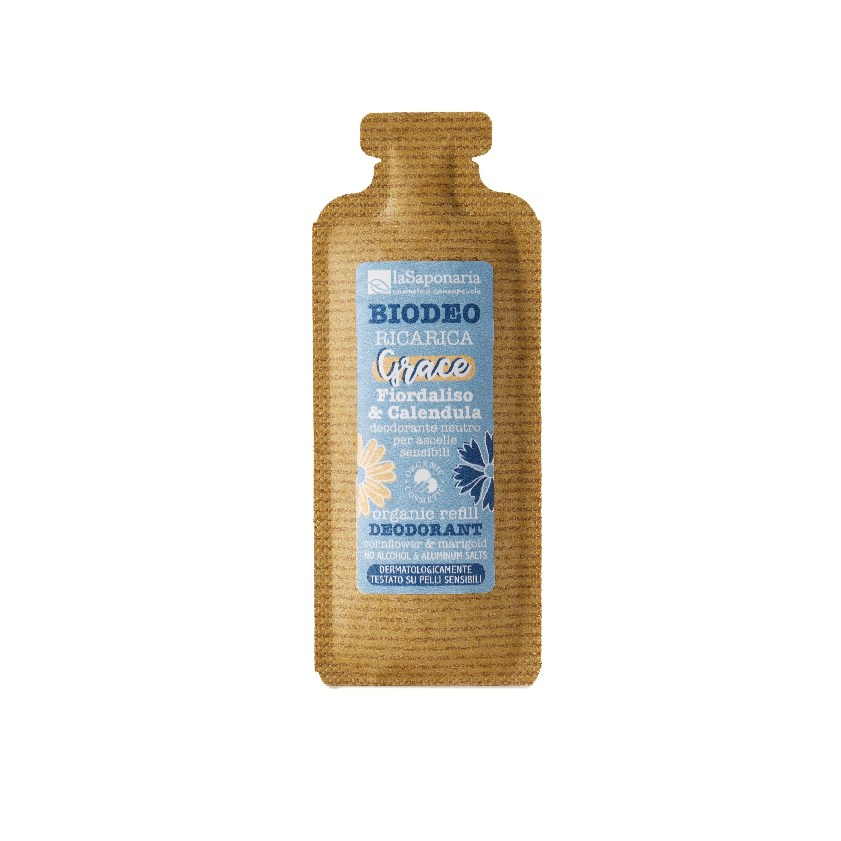 laSaponaria Náplň do roll-on dezodorantu Grace - bez vône BIO (40 ml) - pre citlivú pleť