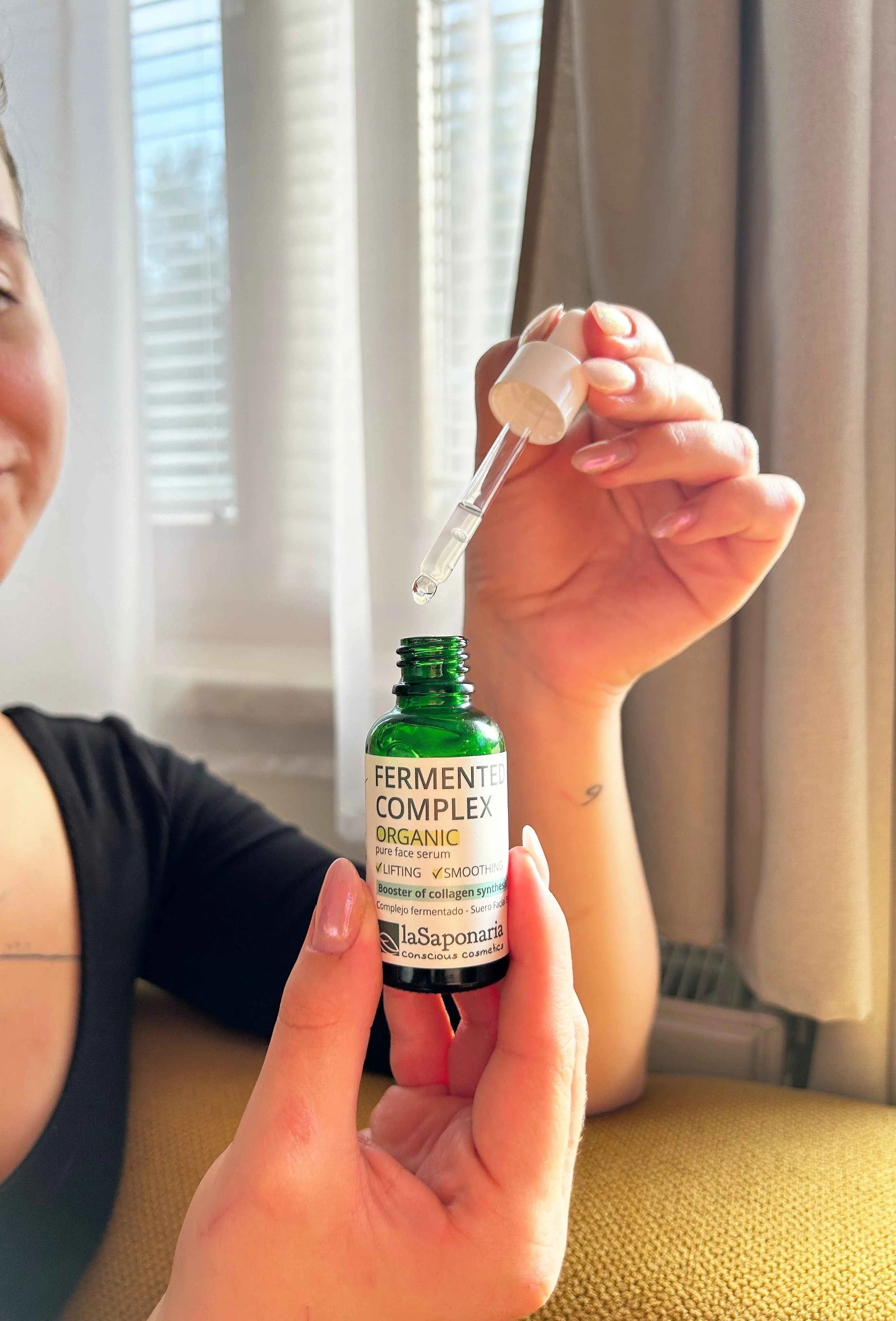 laSaponaria Pleťové sérum - Fermentovaný BIO komplex (30 ml) - pre pružnejšiu, žiarivejšiu a hladšiu pleť