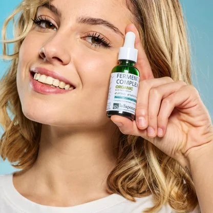 laSaponaria Pleťové sérum - Fermentovaný BIO komplex (30 ml) - pre pružnejšiu, žiarivejšiu a hladšiu pleť