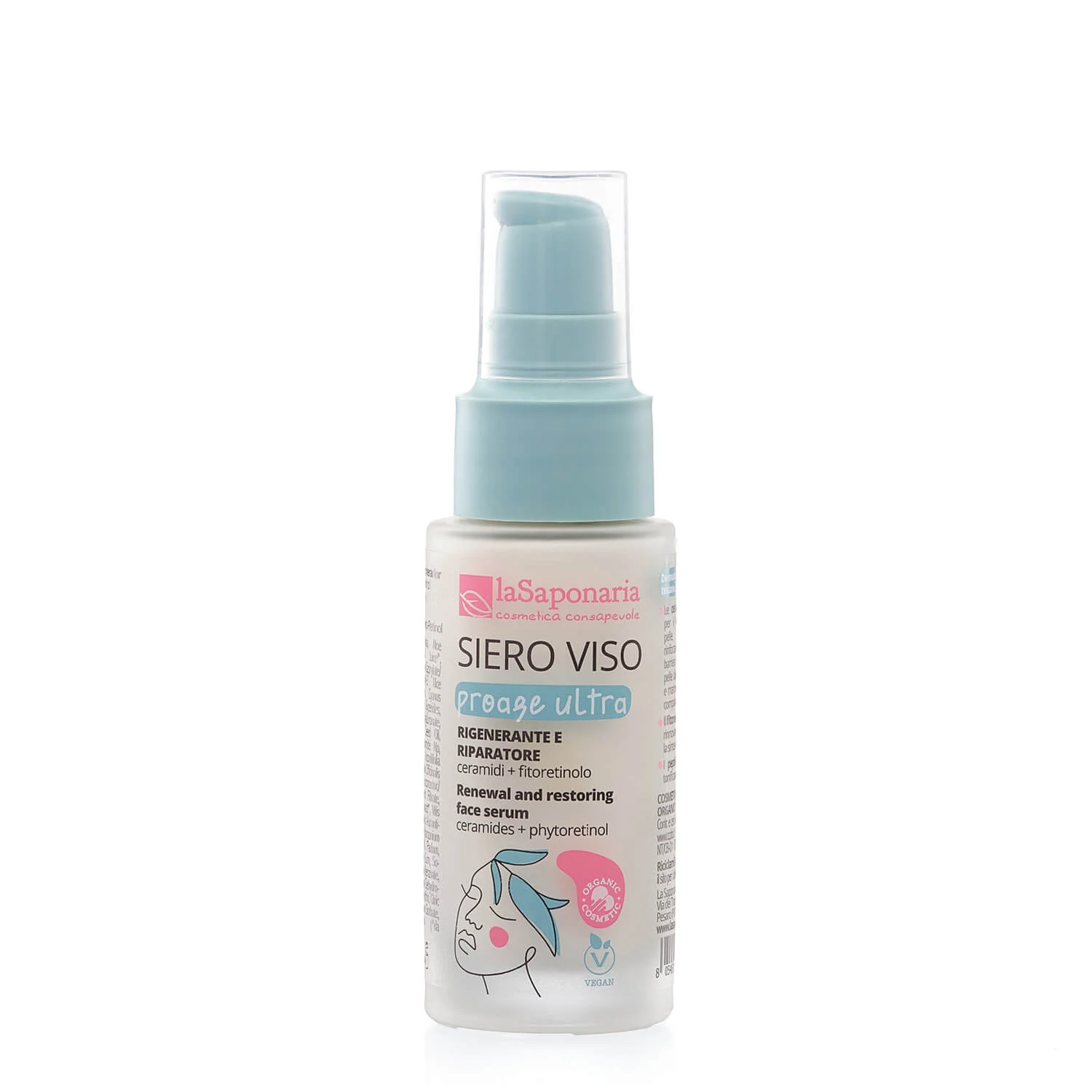 laSaponaria Pleťové sérum Proage Ultra pre zrelú pleť BIO (30 ml) - s ceramidmi a fytoretinolom
