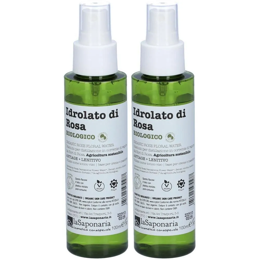 laSaponaria Ružová kvetinová voda BIO (100 ml)