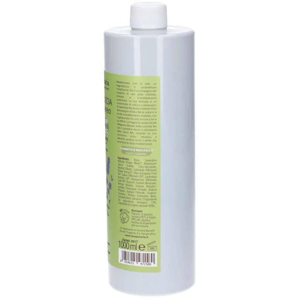 laSaponaria Stredomorský sprchový gél BIO Maxi (1 l) - so stredomorskými bylinami