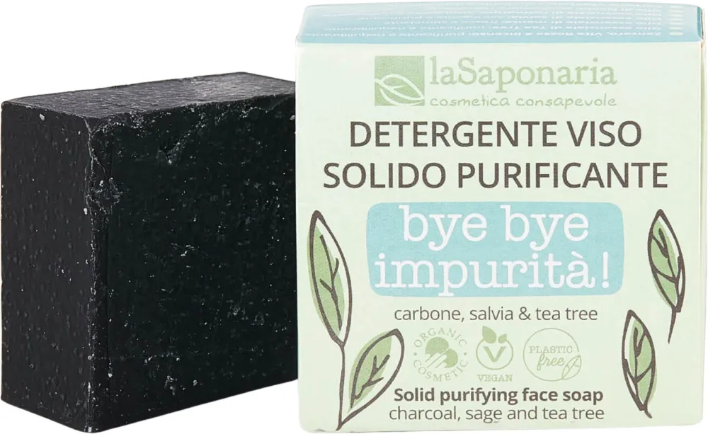 laSaponaria Tuhé čistiace mydlo na mastnú a zmiešanú pleť BIO (70 g)