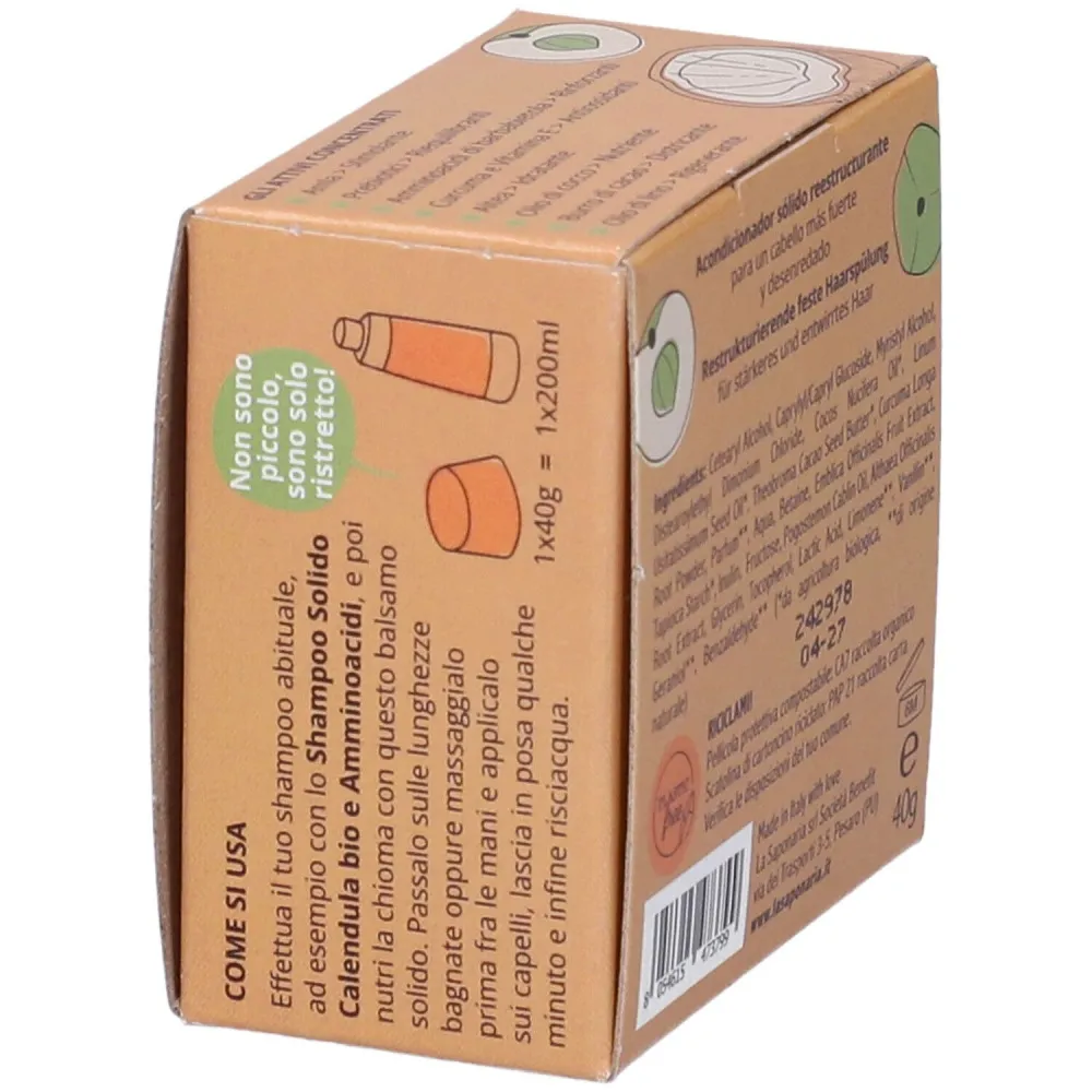 laSaponaria Tuhý kondicionér na posilnenie a obnovu BIO (40 g)
