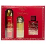 Badee Al Oud Sublime darčeková sada – parfumovaná voda 100 ml + parfumovaný sprej 200 ml + vlasová hmla 50 ml