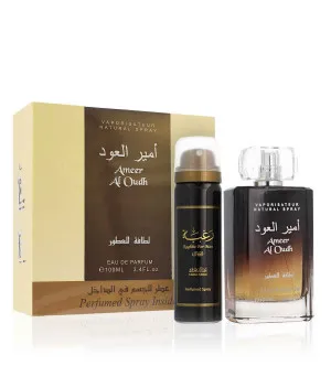 Lattafa Ameer Al Oudh darčeková sada unisex parfumovaná voda 100 ml + dezodorant 50 ml