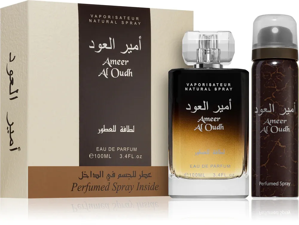 Ameer Al Oudh darčeková sada unisex parfumovaná voda 100 ml + dezodorant 50 ml 100 ml + deodorant 50 ml