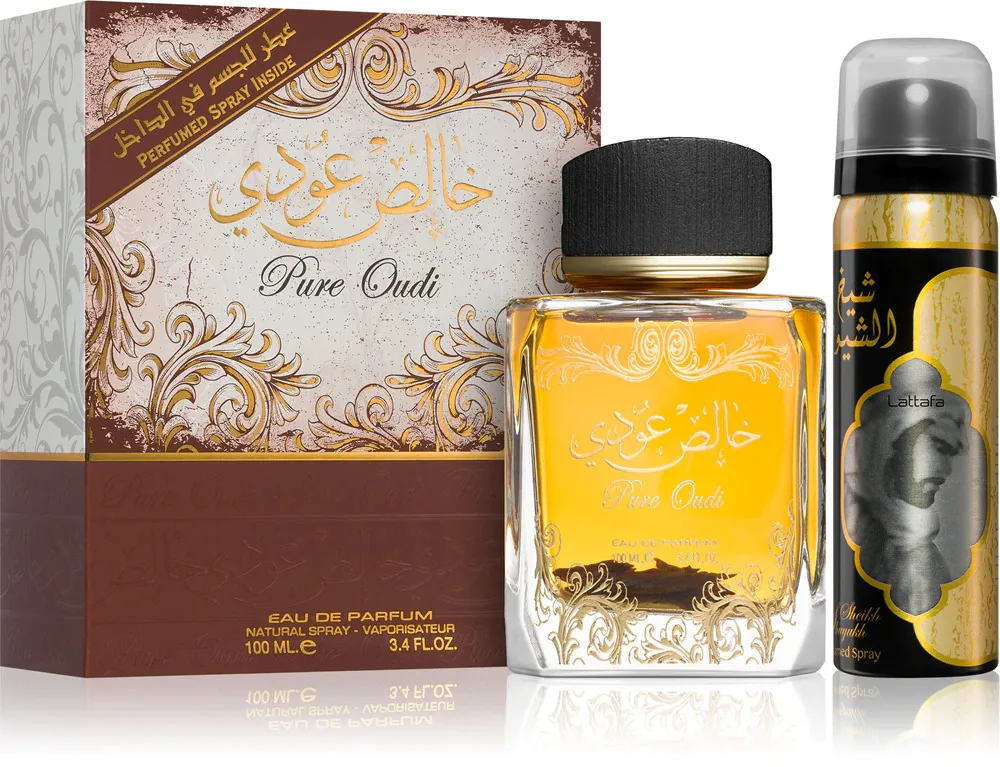 Pure Oudi darčeková sada unisex parfumovaná voda 100 ml + deospray 50 ml