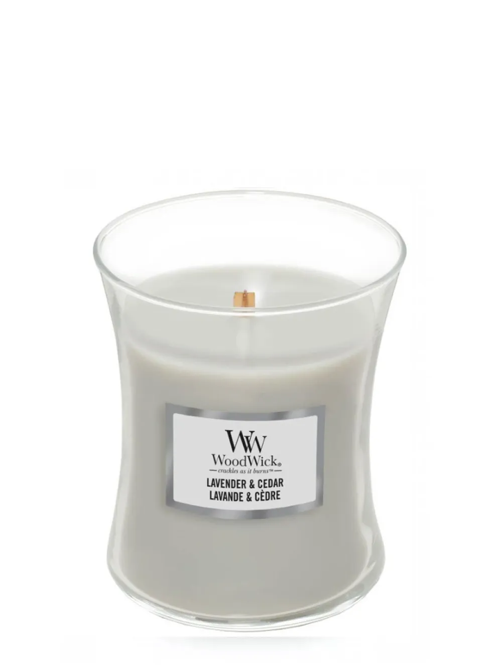 Lavender & Cedar vonná sviečka s dreveným knôtom 275 g