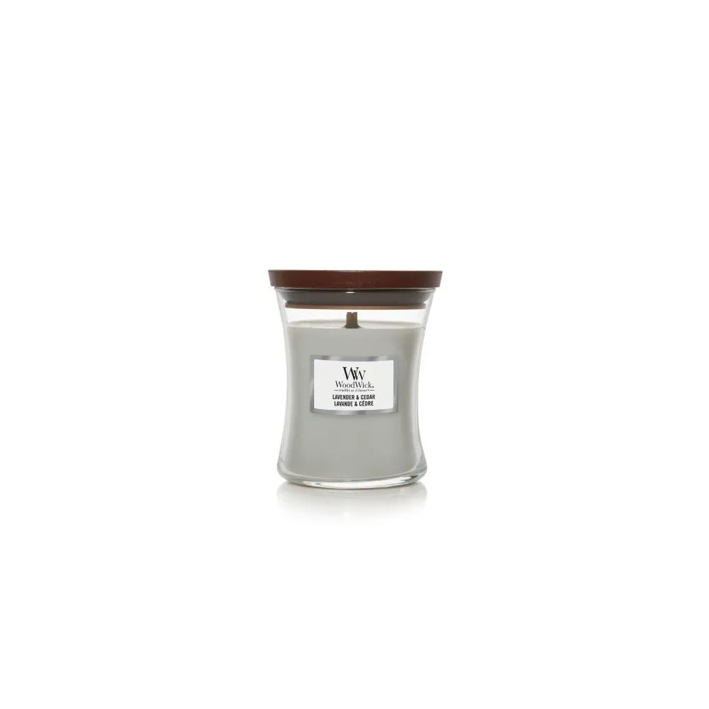 Lavender & Cedar vonná sviečka s dreveným knôtom 275 g