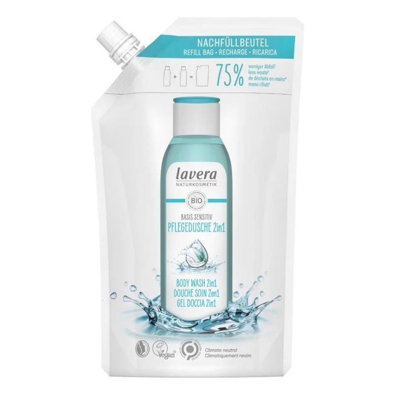 Lavera Basis Sensitive Sprchový gél na telo a vlasy 2v1 250 ml - aj pre citlivú pokožku