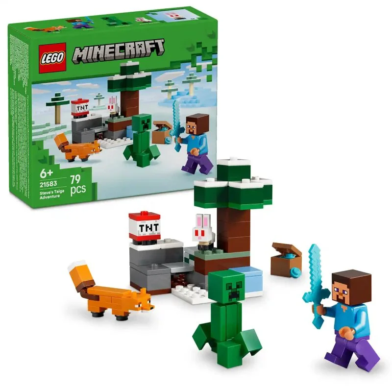 Minecraft® 21583 Steve a dobrodružstvo v tajge