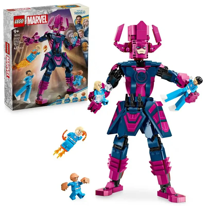 ǀ Marvel 76316 Fantastická štvorka vs. zostaviteľná figúrka Galactusa