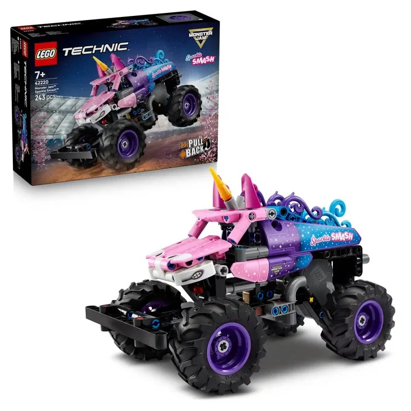 Technic 42220 Monster Jam™ Sparkle Smash™ s naťahovacím motorom