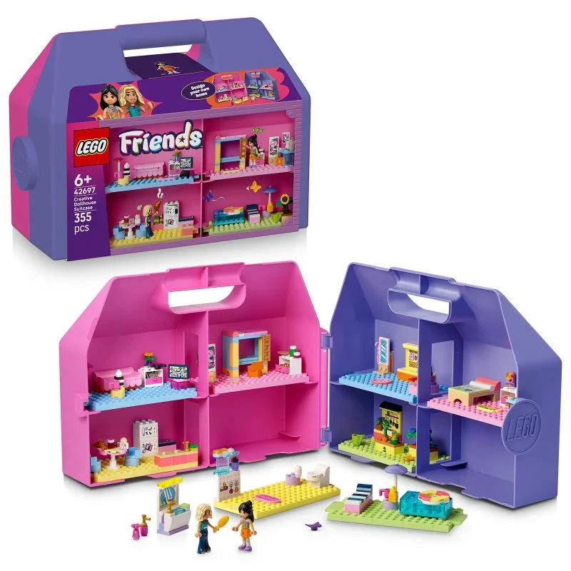 Friends 42697 Kreatívny kufrík a domček pre bábiky