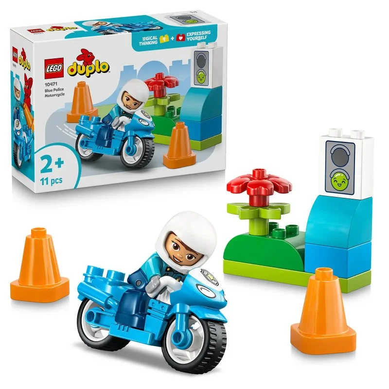 DUPLO® 10471 Modrá policajná motorka
