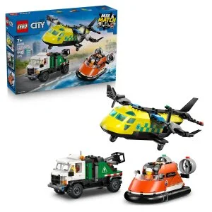 LEGO® City 60505 Remix: Lietadlo, servisné vozidlo a vznášadlo