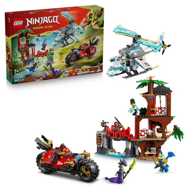 NINJAGO® 71857 Súboj nindža vozidiel a domček na strome