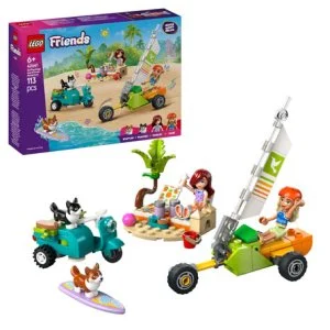 LEGO® Friends 42641 Dobrodružstvo so surfujúcimi psami a skútrom
