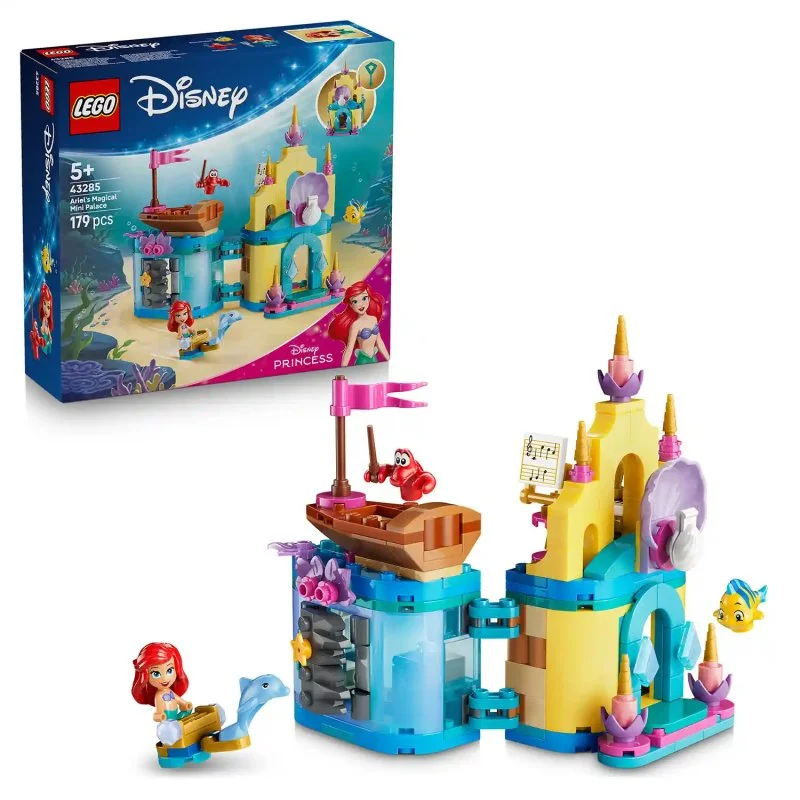 │ Disney Princess 43285 Ariel a jej kúzelný miniatúrny palác