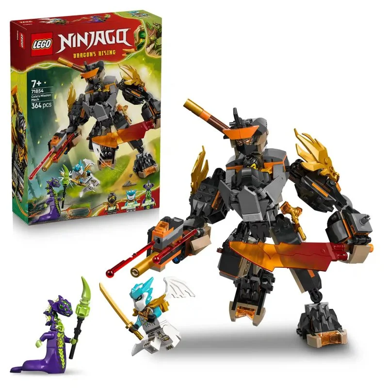 NINJAGO® 71854 Coleov expedičný robot a dračí Zane