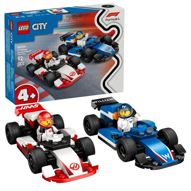 City 60464 Závodné vozidlá F1® Williams Racing a Haas F1®