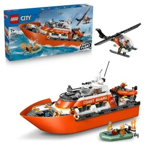 LEGO® City 60504 Záchranný čln pobrežnej hliadky a vrtuľník