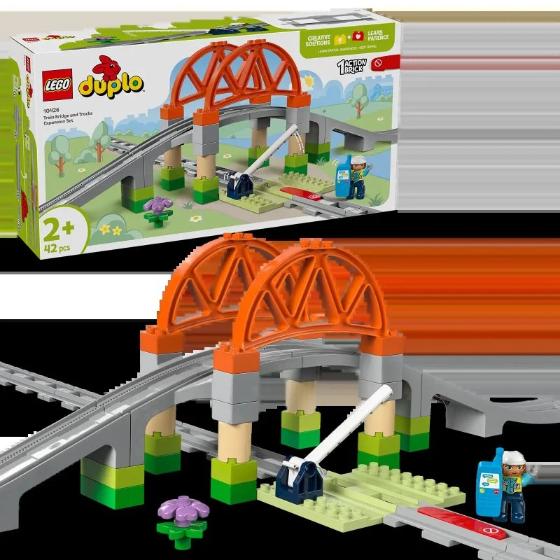 DUPLO® 10426 Železničný most a koľajnice – rozširujúca sada