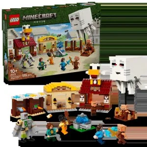 LEGO® Minecraft® 21273 Balón v podobe ďasa a útok na dedinu