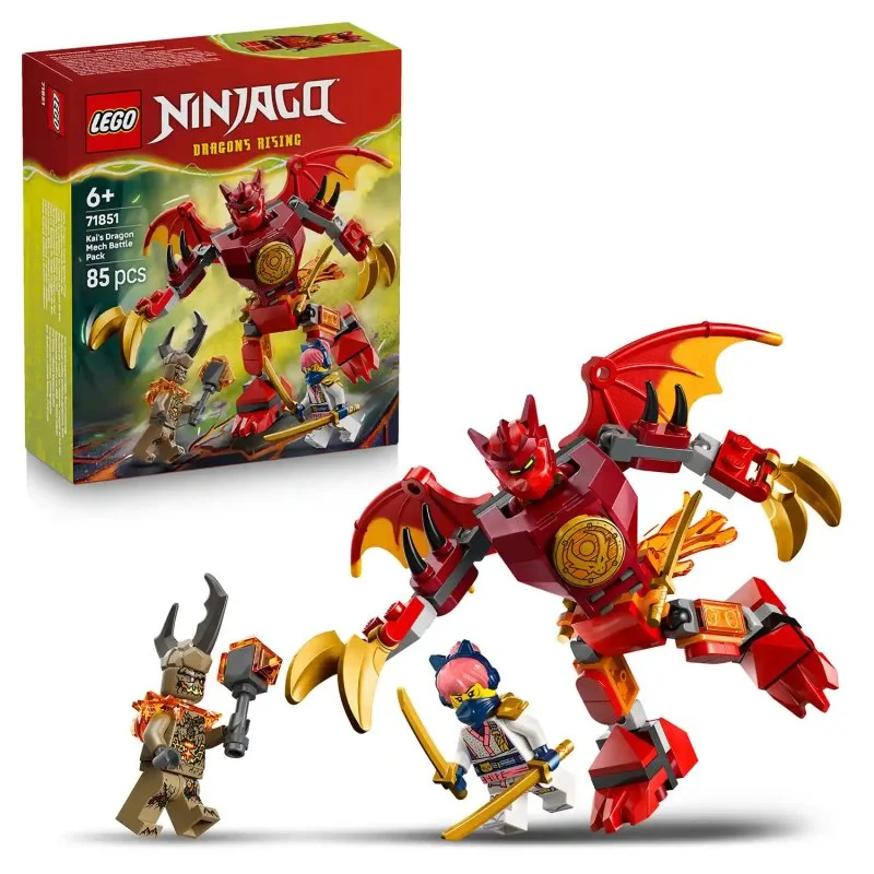 NINJAGO® 71851 Kaiov bojový balíček s dračím oblekom