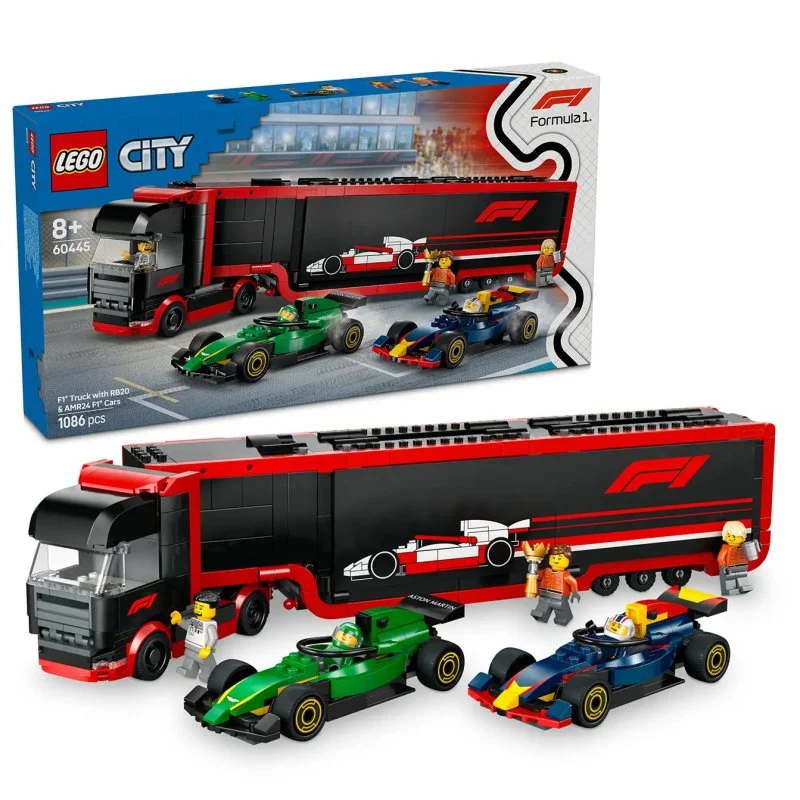 City 60445 Kamión F1® s vozidlami F1® RB20 a AMR24