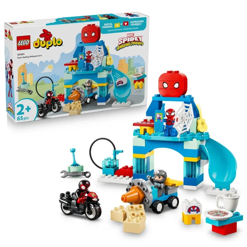 DUPLO® 10464 Spideyho tím a pavúčia základňa