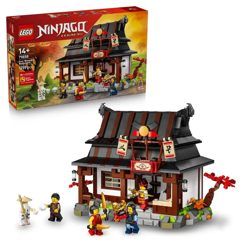 NINJAGO® 71858 Kováreň Štyri zbrane: 15 rokov NINJAGO