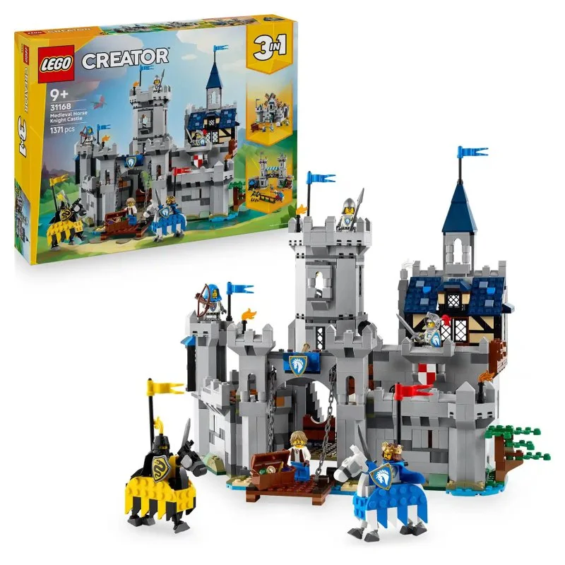 Creator 3 v 1 31168 Stredoveký hrad a rytieri na koňoch
