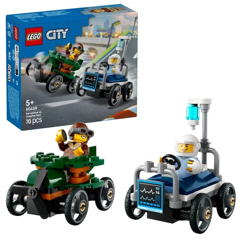City 60459 Pretekársky balíček: Lietadlo vs. nemocničné lôžko