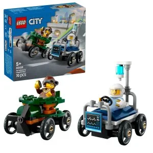 LEGO® City 60459 Pretekársky balíček: Lietadlo vs. nemocničné lôžko